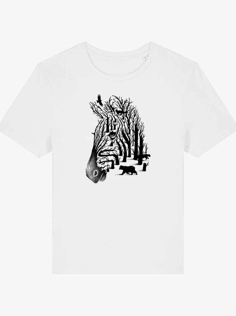 T-shirt Femme - ZEBRA Blanc - Kiabi