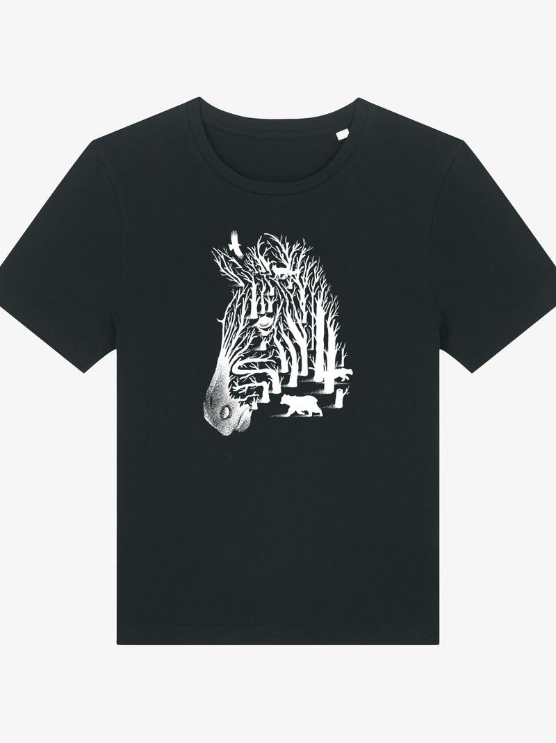 T-shirt Femme - ZEBRA Noir - Kiabi