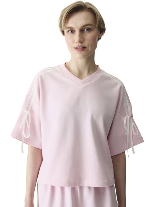 T-shirt femme avec détail nœud penti - Kiabi