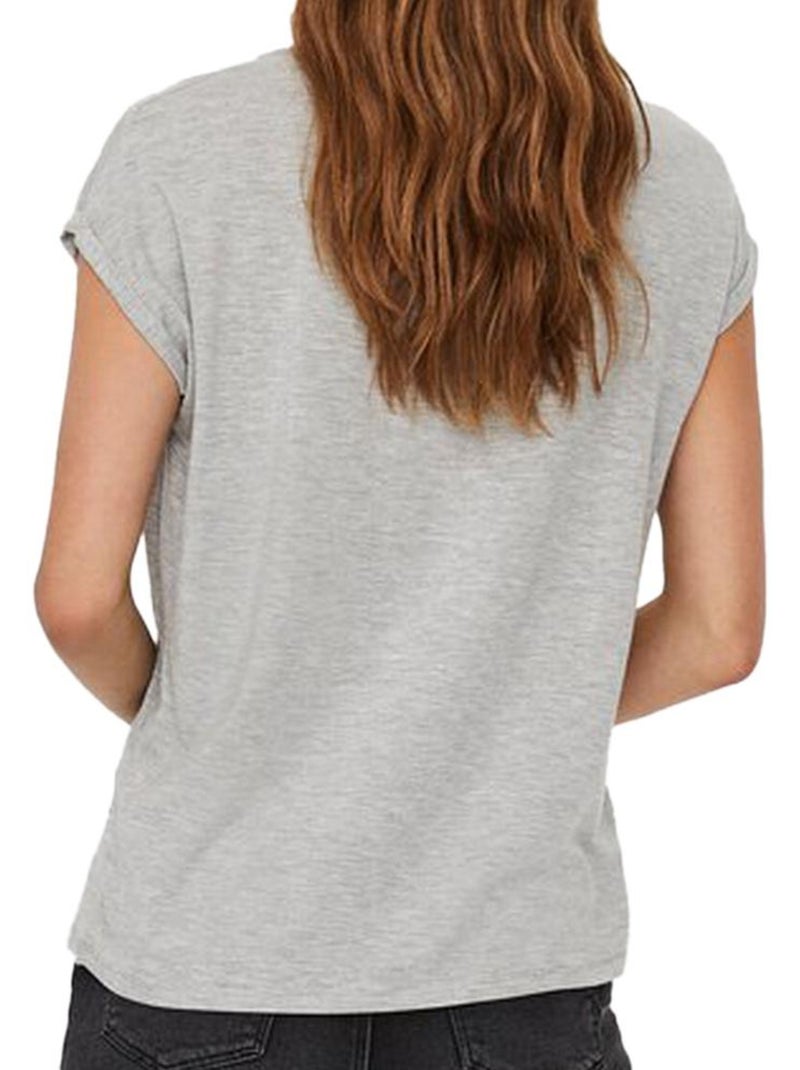 T-shirt Femme Aware Vero Moda Ava Gris Argenté - Kiabi