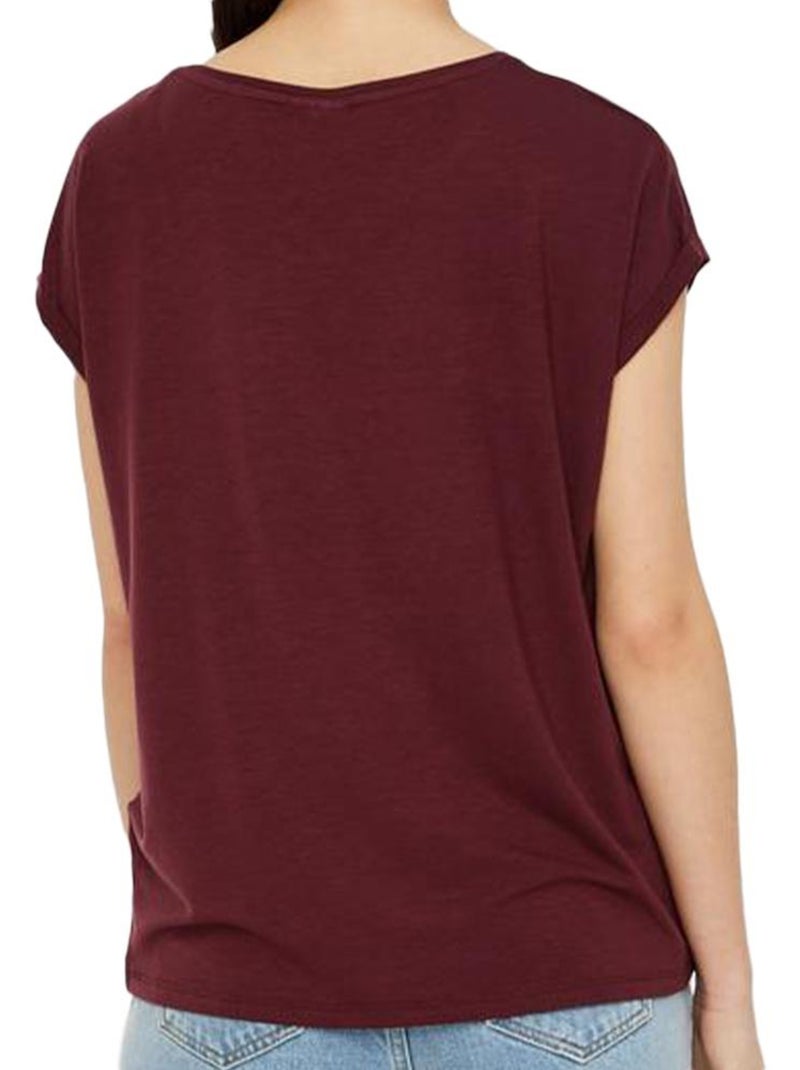 T-shirt Femme Aware Vero Moda Ava Violet prune - Kiabi