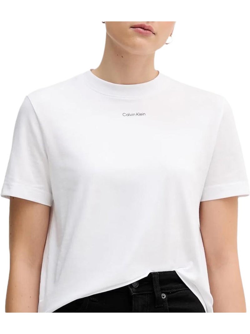 T-Shirt Femme Calvin Klein Jeans Blanc - Kiabi