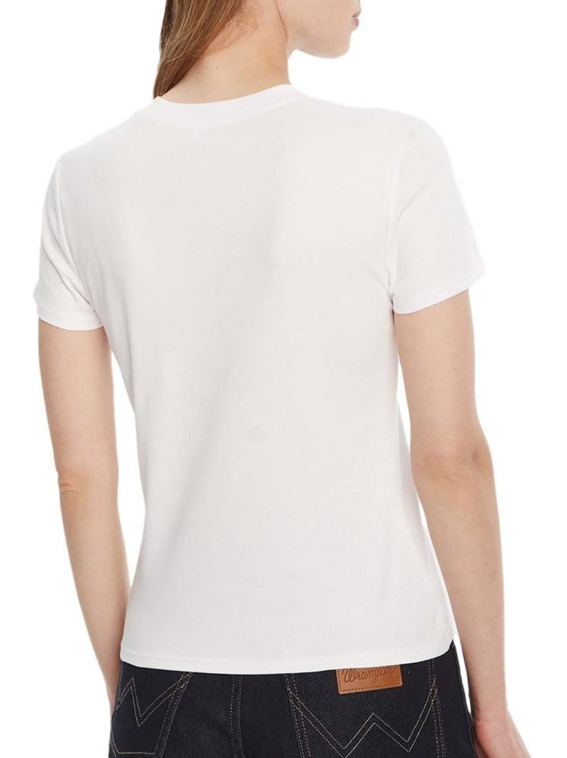 T-Shirt Femme Calvin Klein Jeans Blanc - Kiabi