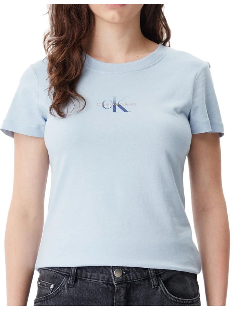 T-shirt Femme Calvin Klein Jeans Bleu - Kiabi