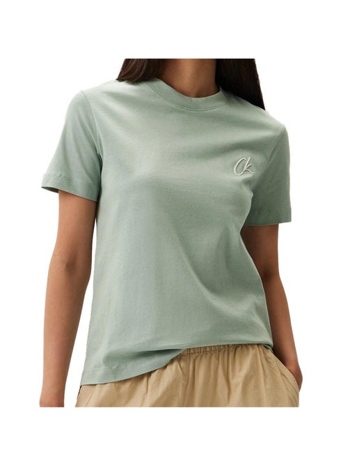 T-shirt Femme Calvin Klein Jeans Embroidered - Kiabi T-shirt Femme Calvin Klein Jeans Embroidered - Kiabi