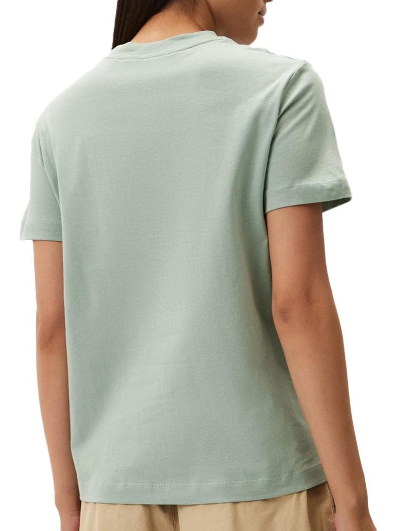 T-shirt Femme Calvin Klein Jeans Embroidered Vert - Kiabi