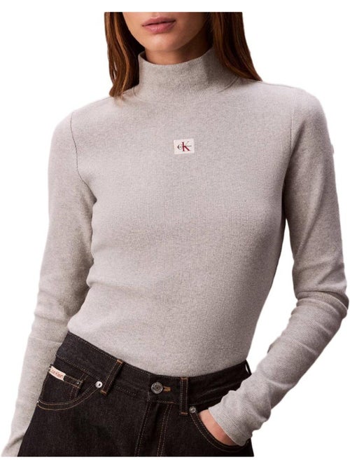 T-Shirt Femme Calvin Klein Jeans Label - Kiabi T-Shirt Femme Calvin Klein Jeans Label - Kiabi