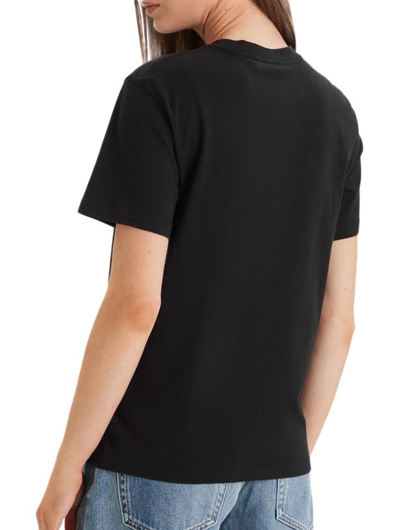 T-Shirt Femme Calvin Klein Jeans Noir - Kiabi