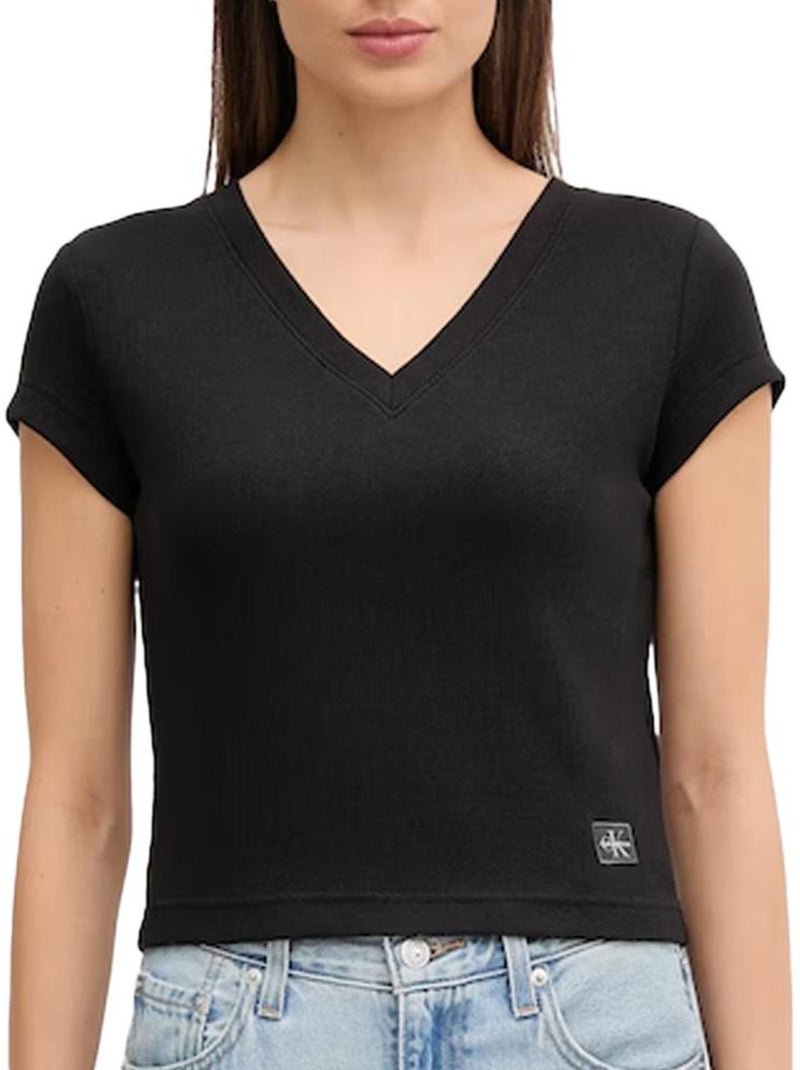 T-Shirt Femme Calvin Klein Jeans Noir - Kiabi