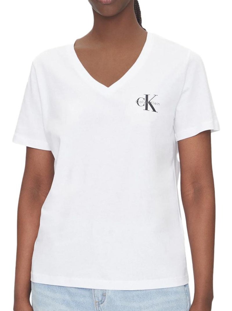 T-Shirt Femme Calvin Klein Jeans Noir - Kiabi