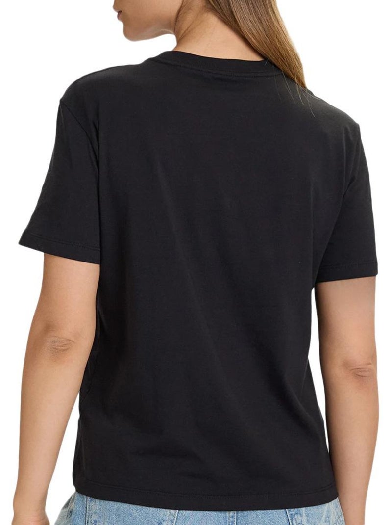 T-Shirt Femme Calvin Klein Jeans Noir - Kiabi