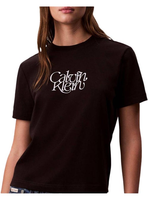 T-Shirt Femme Calvin Klein Jeans - Kiabi T-Shirt Femme Calvin Klein Jeans - Kiabi