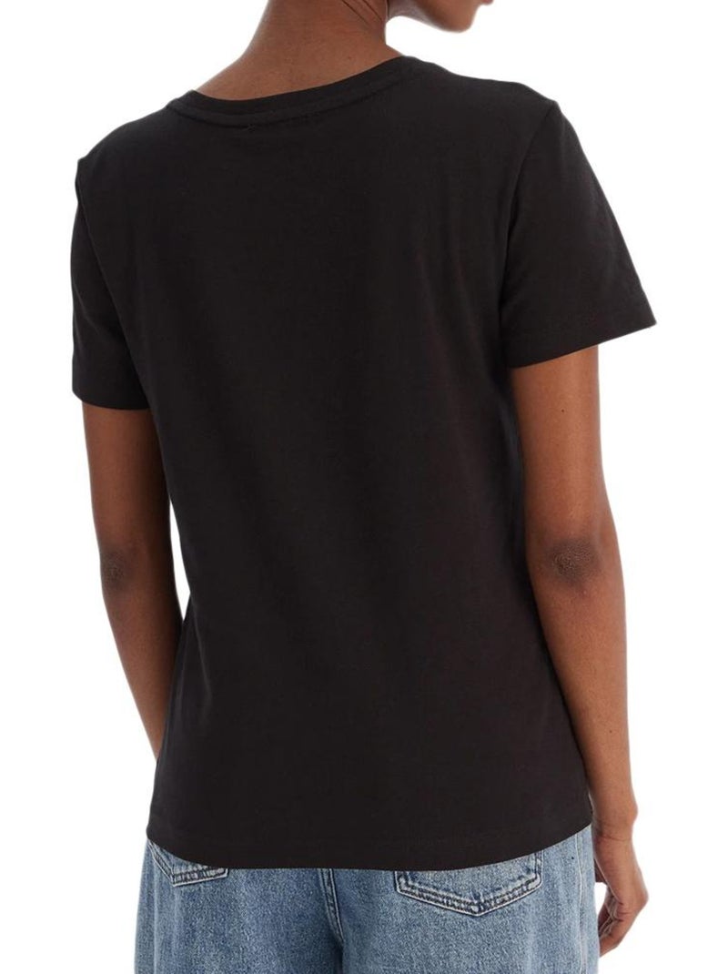 T-Shirt Femme Calvin Klein Jeans Noir - Kiabi
