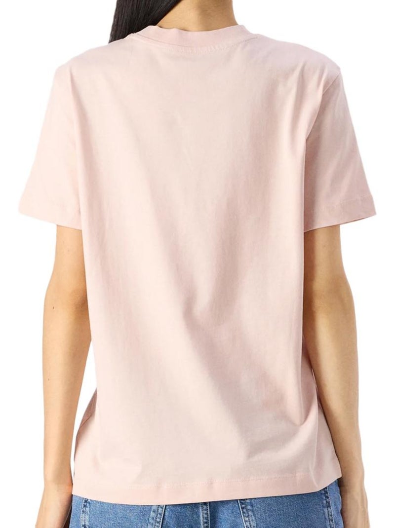T-shirt Femme Calvin Klein Jeans Rose - Kiabi