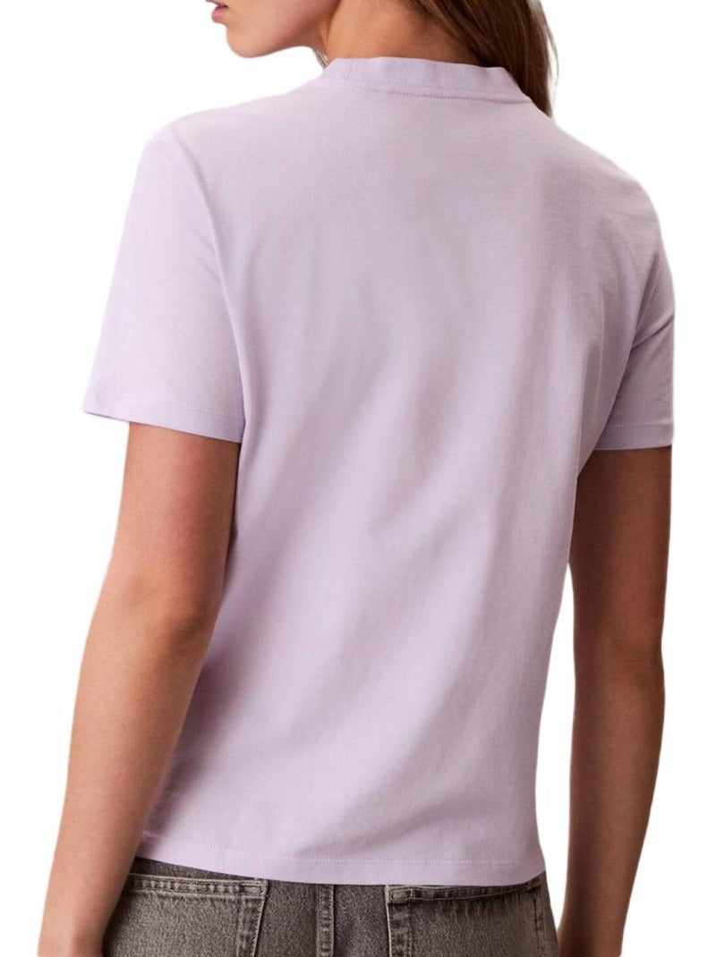 T-Shirt Femme Calvin Klein Jeans Violet - Kiabi