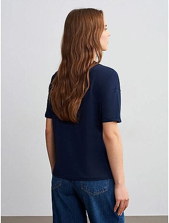 T-shirt femme en coton à col rond dilvin