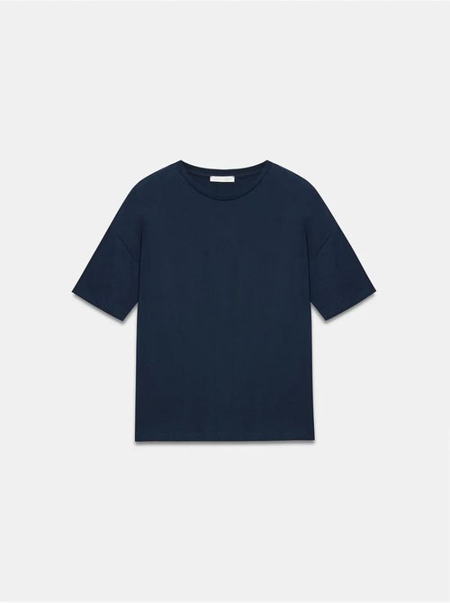 T-shirt femme en coton à col rond dilvin - Kiabi