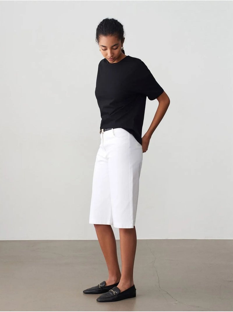 T-shirt femme en coton à col rond dilvin Noir - Kiabi