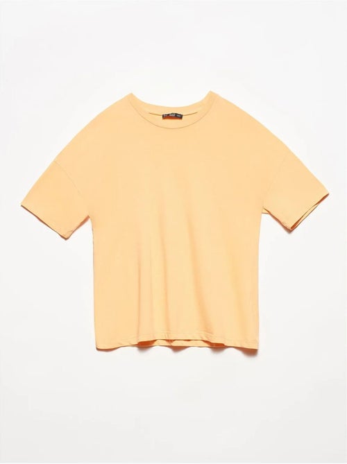 T-shirt femme en coton à col rond dilvin - Kiabi T-shirt femme en coton à col rond dilvin - Kiabi