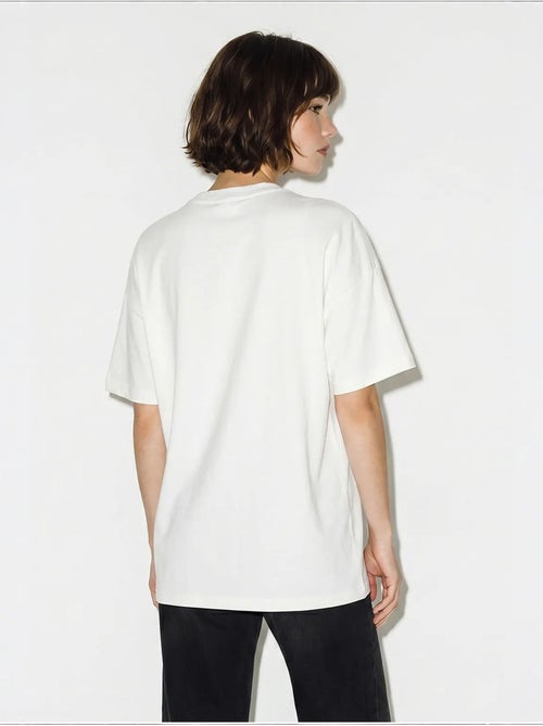 T-shirt femme en coton et élasthanne lucci - Kiabi