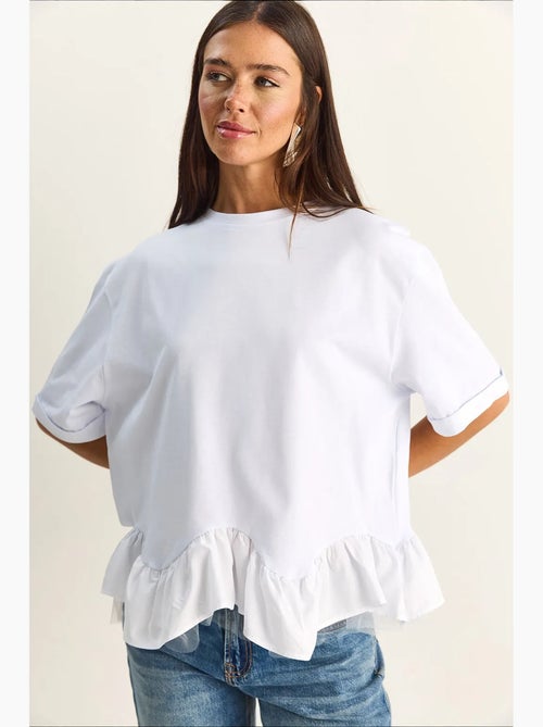 T-shirt femme en coton et élasthanne lucci - Kiabi T-shirt femme en coton et élasthanne lucci - Kiabi