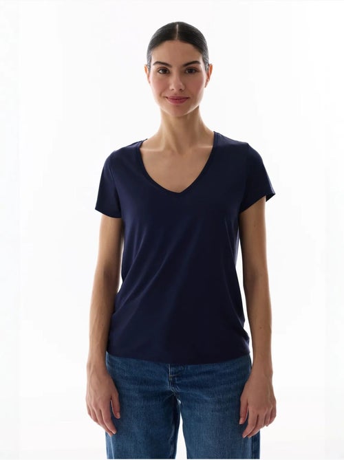 T-shirt femme en modal penti - Kiabi