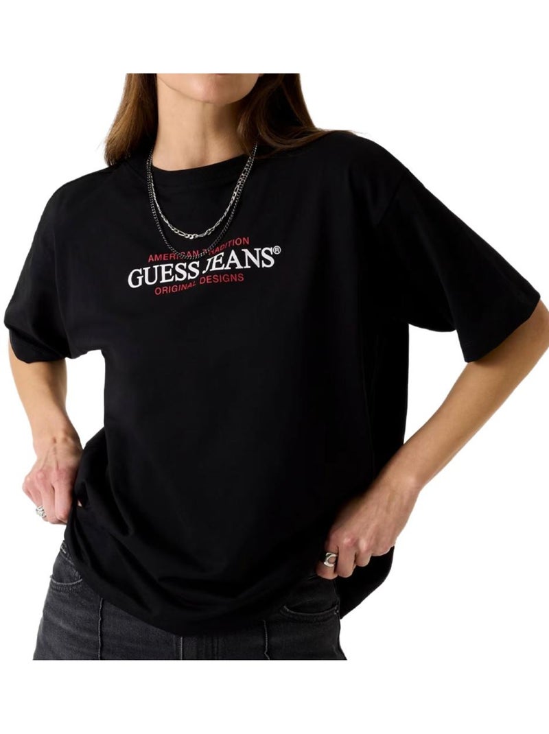 T-shirt femme guess Noir - Kiabi