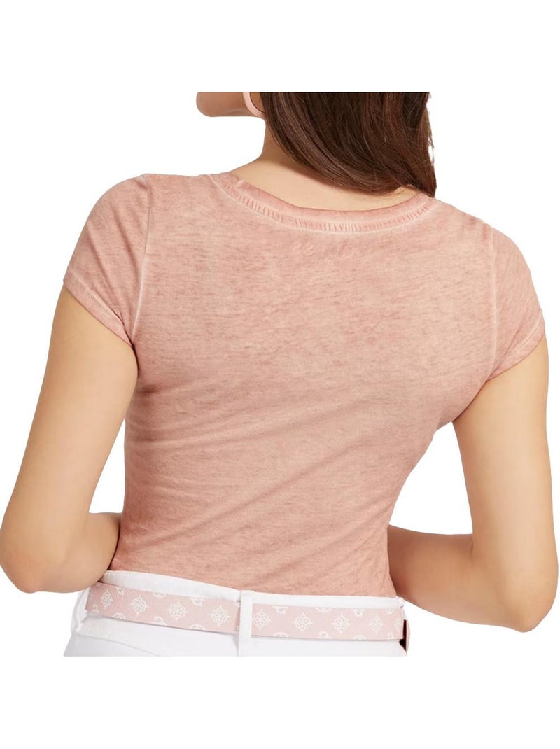 T-shirt femme guess Rose clair - Kiabi
