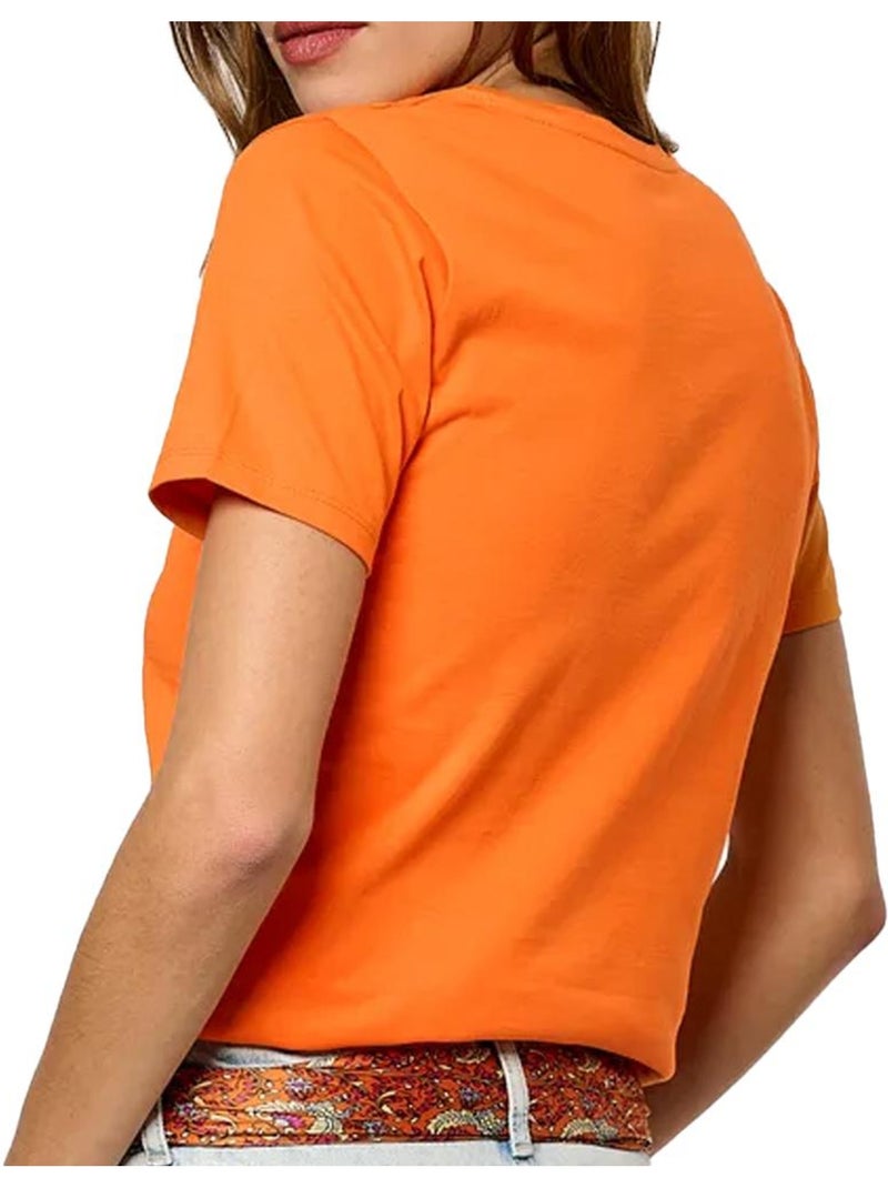 T-shirt Femme Kaporal Orange - Kiabi