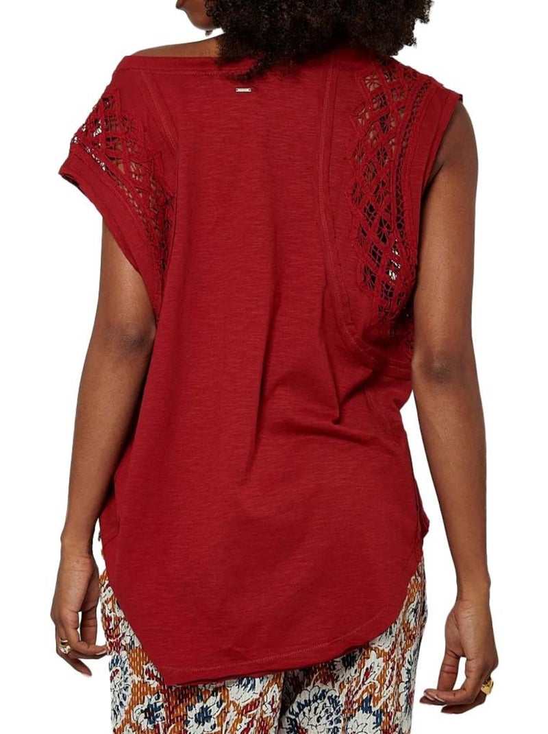 T-shirt Femme Kaporal Rouge - Kiabi