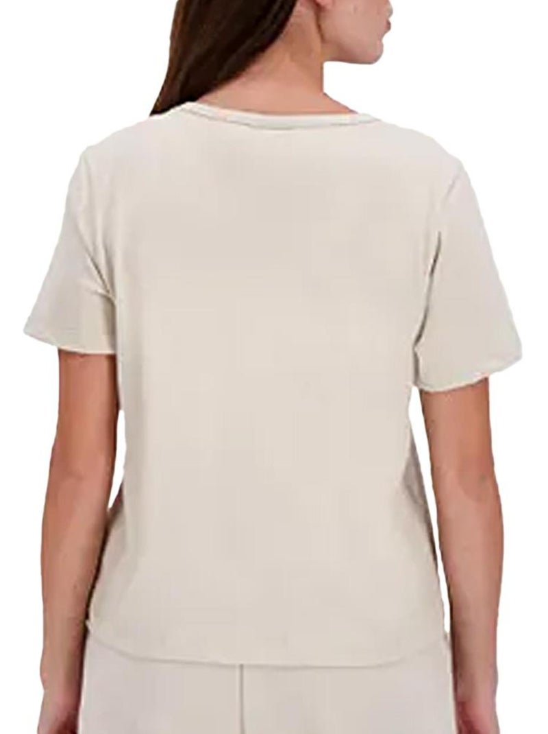 T-Shirt Femme Le Coq Sportif Beige - Kiabi