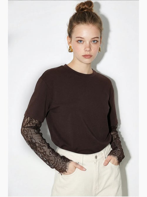 T-shirt femme oversize à col rond lucci - Kiabi T-shirt femme oversize à col rond lucci - Kiabi