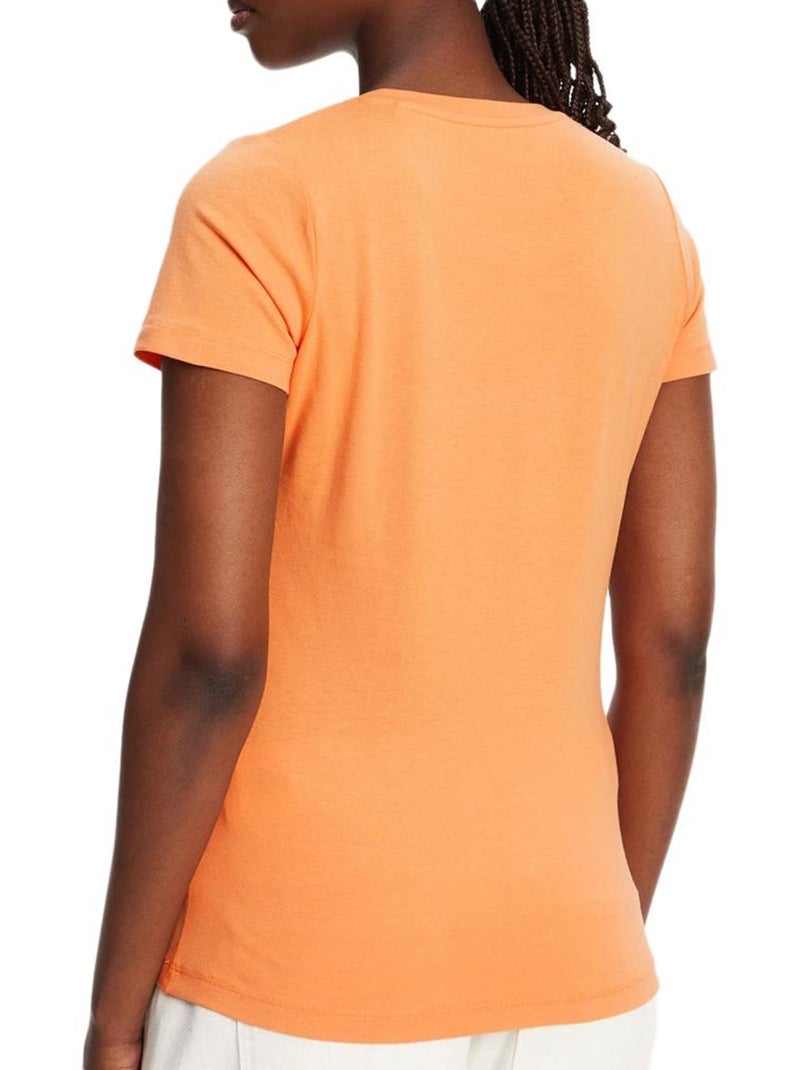 T-shirt femme pepe jeans Blanc Orange - Kiabi