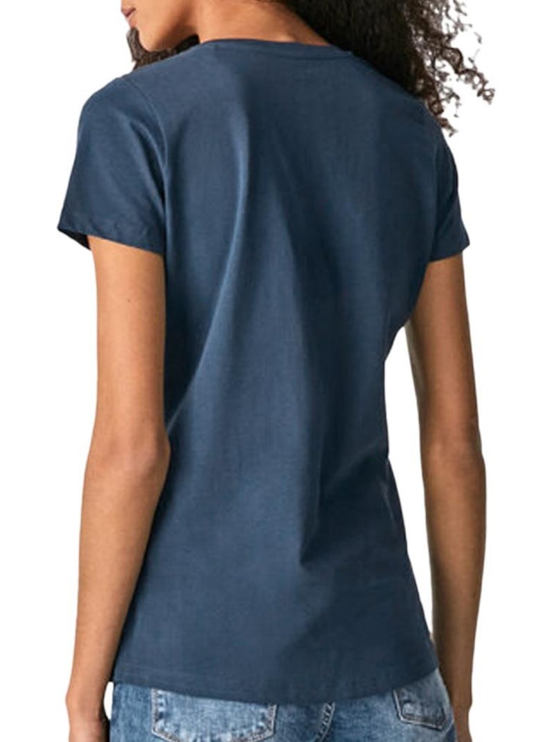 T-shirt femme pepe jeans Bleu marine - Kiabi