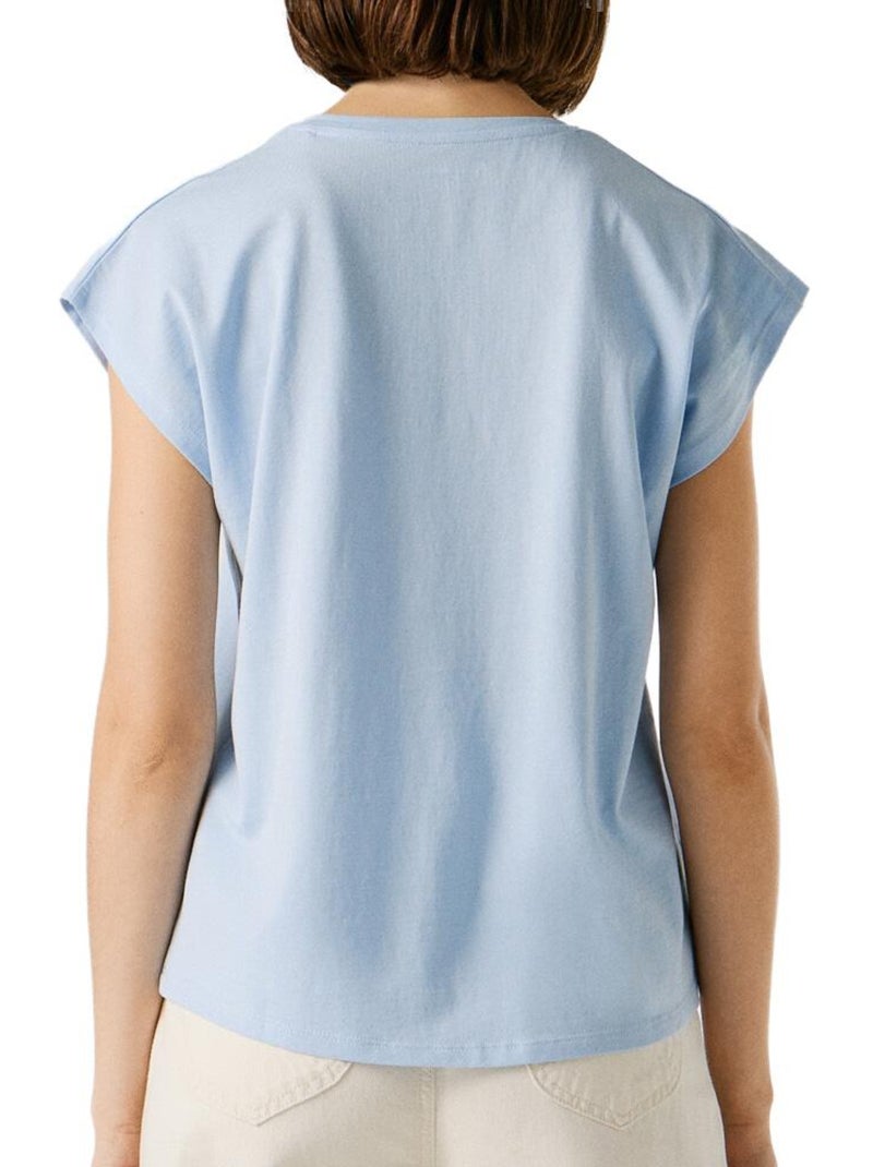 T-shirt Femme Pepe jeans Bleu - Kiabi