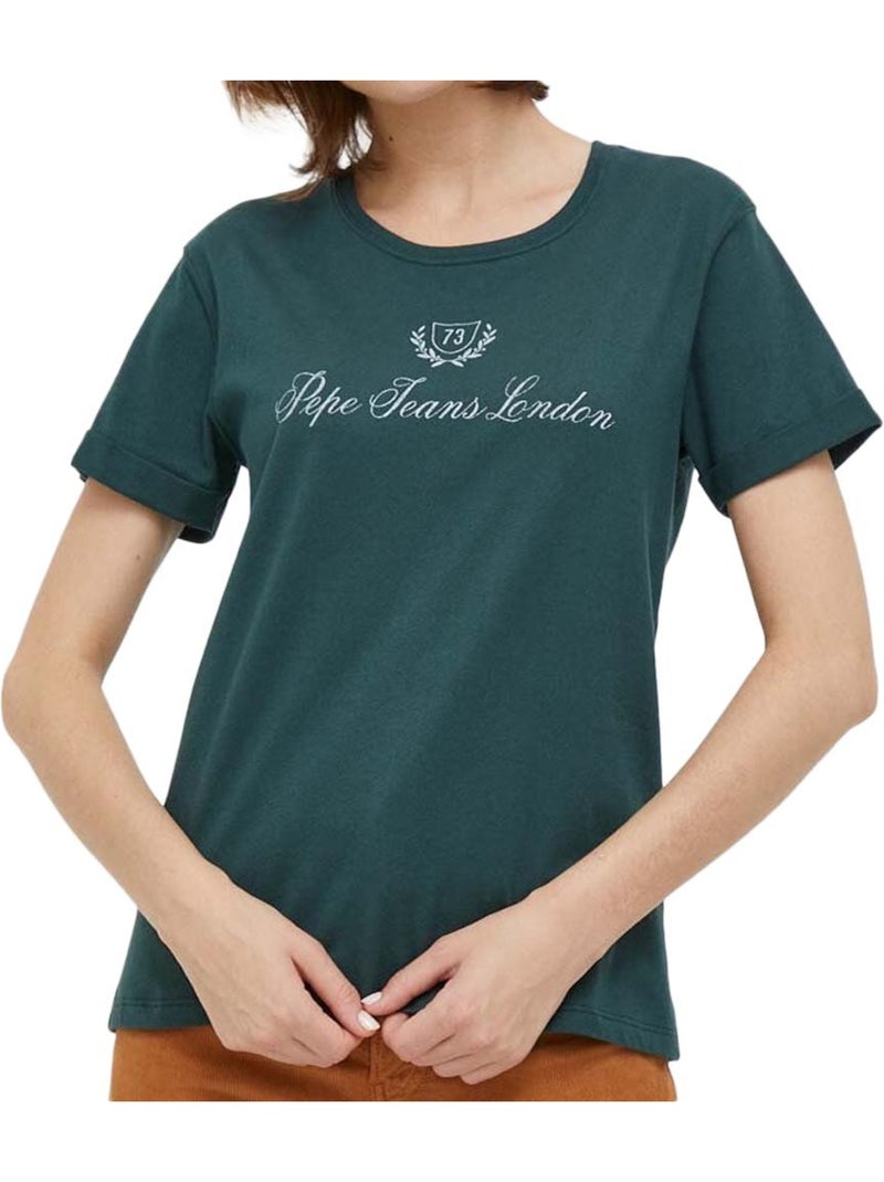 T-shirt Femme Pepe Jeans Bleu - Kiabi
