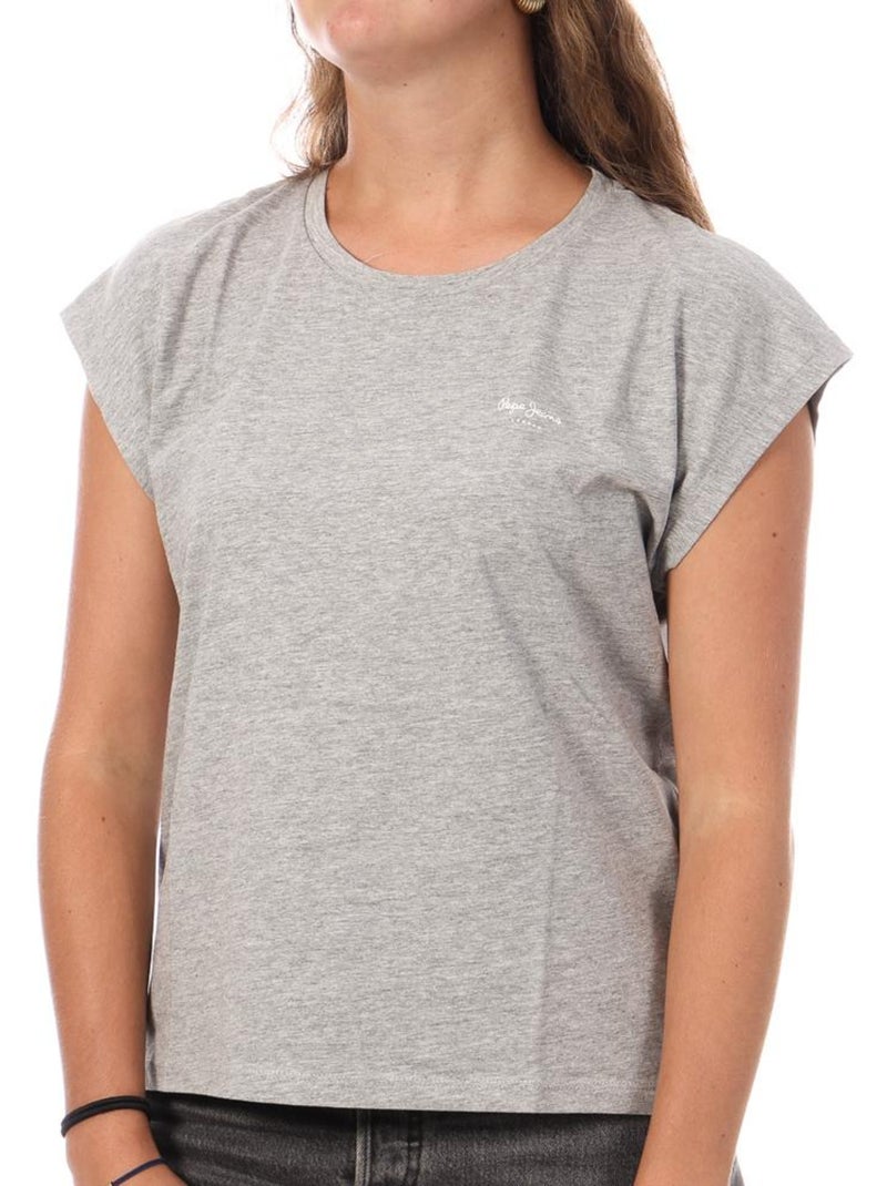 T-shirt femme pepe jeans Gris Argenté - Kiabi