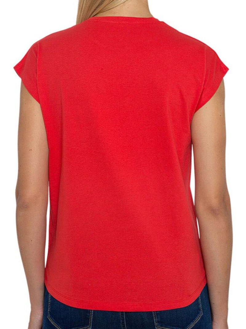 T-shirt Femme Pepe Jeans Rouge - Kiabi