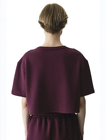 T-shirt femme silky feel à surpiqûres penti