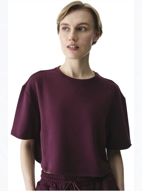 T-shirt femme silky feel à surpiqûres penti - Kiabi T-shirt femme silky feel à surpiqûres penti - Kiabi