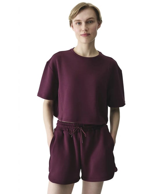 T-shirt femme silky feel à surpiqûres penti - Kiabi T-shirt femme silky feel à surpiqûres penti - Kiabi