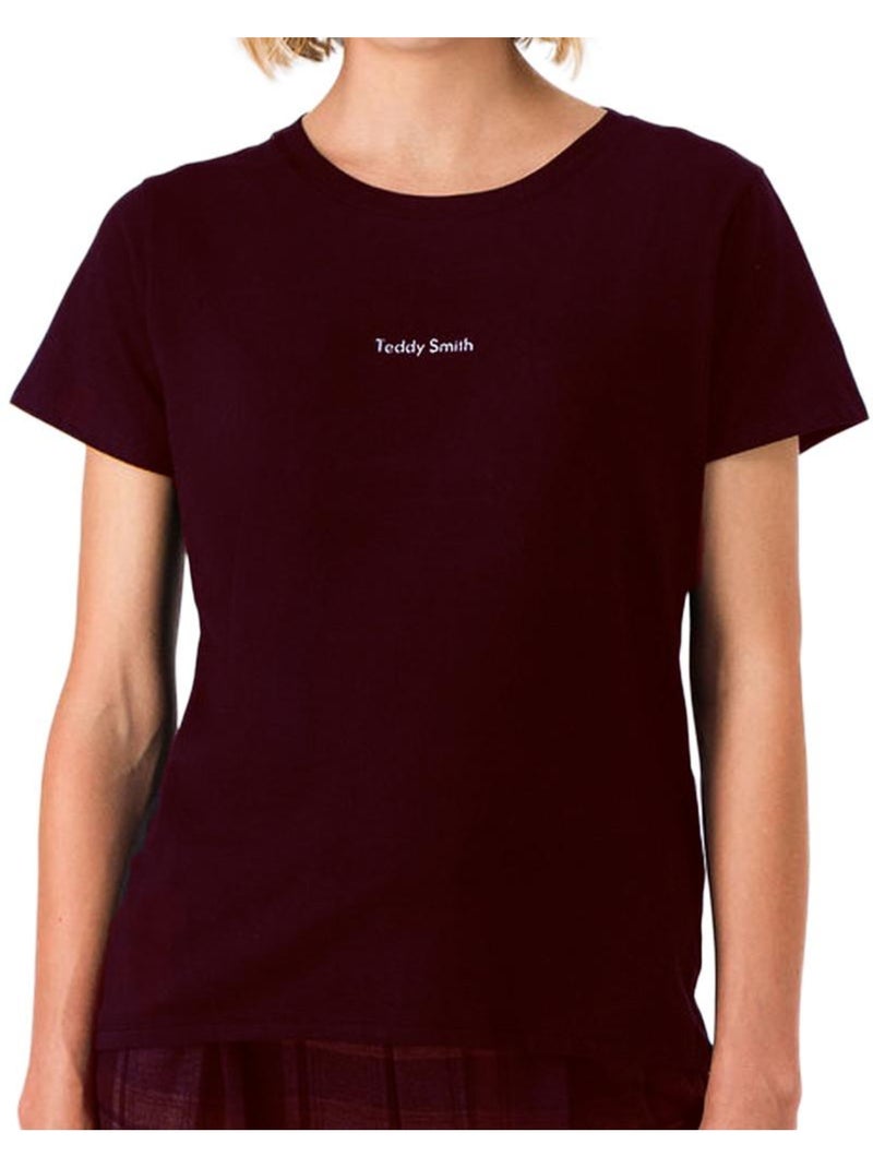 T-shirt Femme Teddy Smith Marron cappuccino - Kiabi