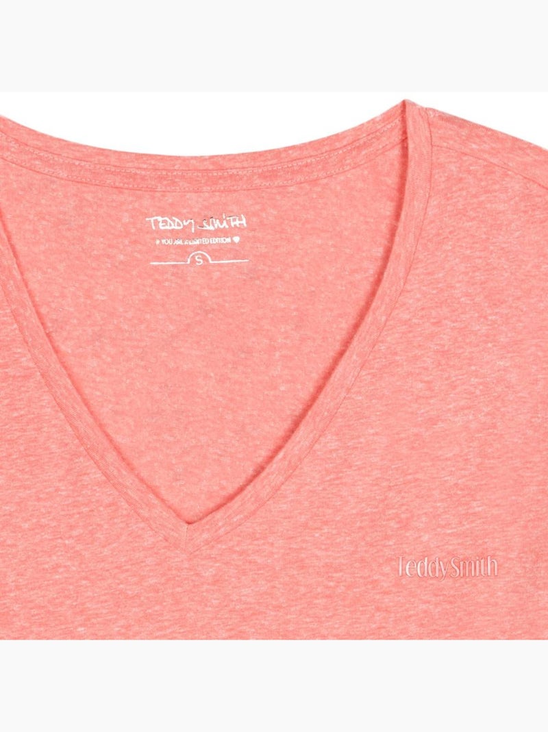 T-shirt Femme Teddy Smith Rose - Kiabi