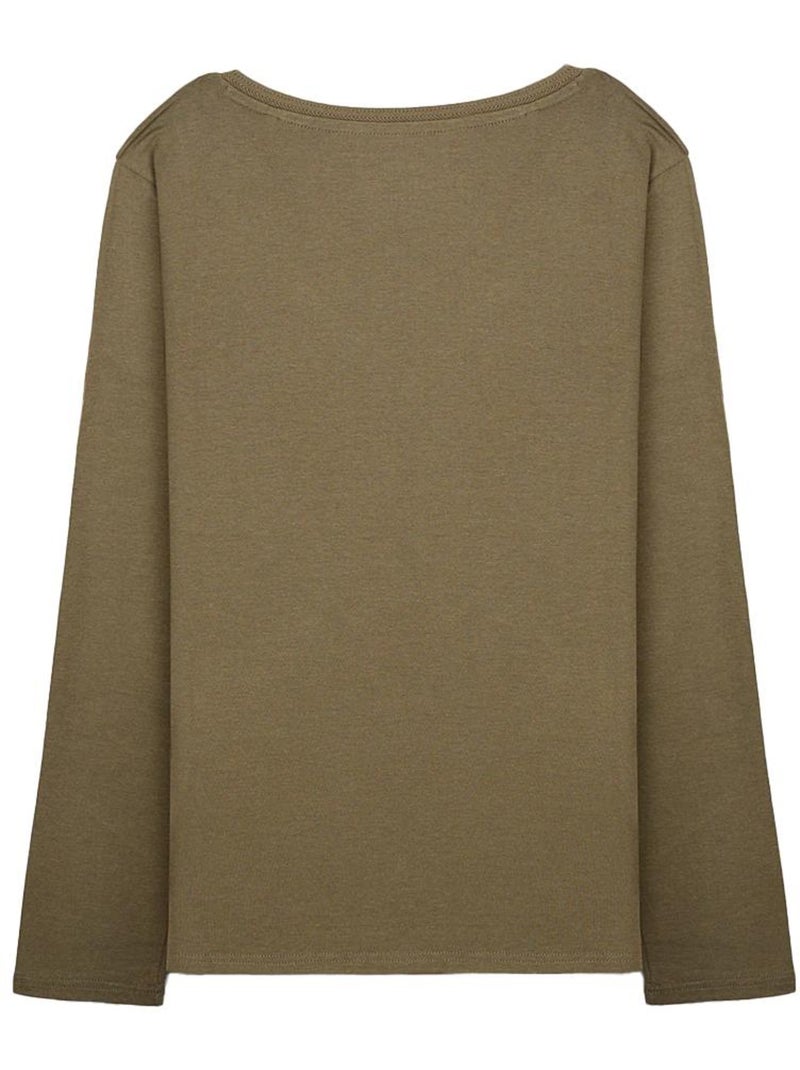 T-shirt Femme Teddy Smith Vert kaki clair - Kiabi