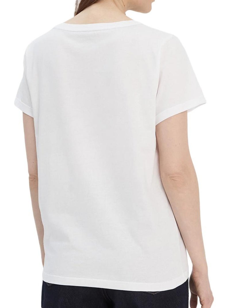 T-shirt femme tommy hilfiger Blanc - Kiabi