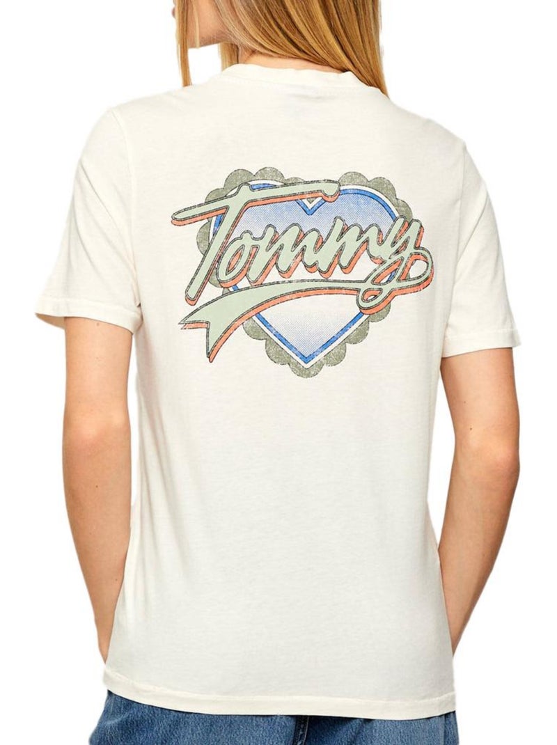 T-Shirt Femme Tommy Hilfiger Blanc - Kiabi