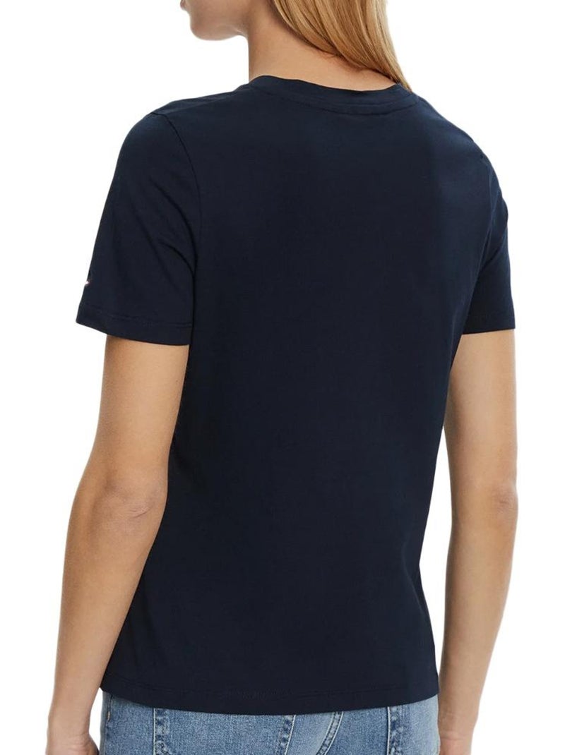 T-Shirt Femme Tommy Hilfiger Bleu marine - Kiabi