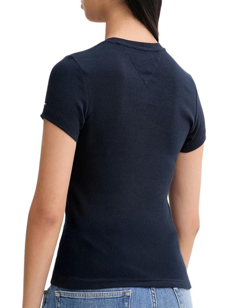 T-Shirt Femme Tommy Hilfiger Bleu marine - Kiabi