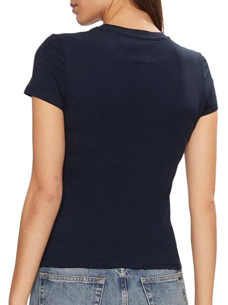 T-shirt femme tommy hilfiger Bleu marine - Kiabi