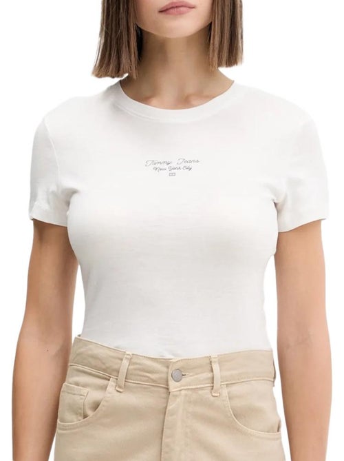 T-Shirt Femme Tommy Hilfiger Logo - Kiabi T-Shirt Femme Tommy Hilfiger Logo - Kiabi